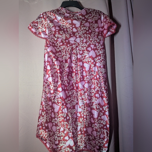 CINEMA ETOILE Lace-Trim Pink Satin Chemise M (8/10) - Picture 5 of 11